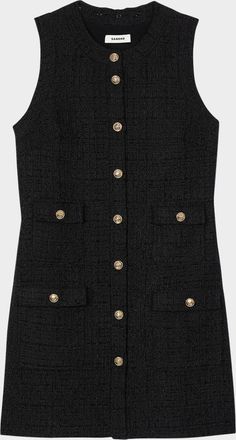 Sandro Pippa Tweed Mini Dress