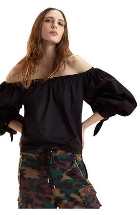 Cynthia Rowley The Bunny Blouse in Black at Nordstrom, Size X-Small