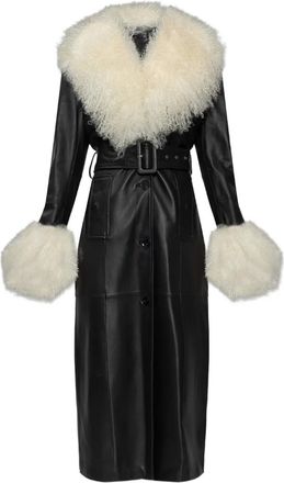 Stand Studio Cappotto Monica con cintura - Nero