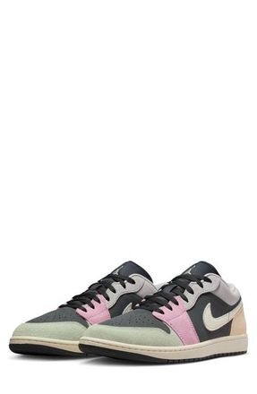 Nike Jordan Air Jordan 1 Low SE Basketball Sneaker in Anthracite/Mousseline at Nordstrom, Size 10.5