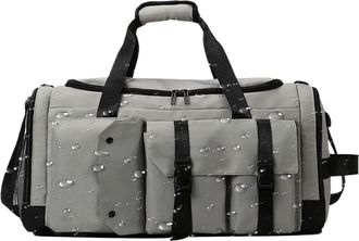 Generic Womens Overnight Bags | Water Sport Bag | Organizer Outdoor For Clothing Shoes Towels Indoor Travel, all grey, se beskrivning