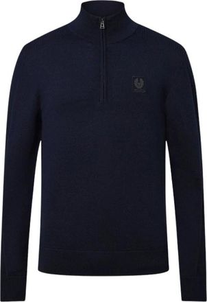 Belstaff Dolcevita con zip - - Knitwear - Uomo - Blu - L