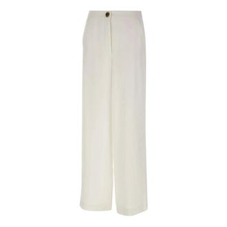 Marella Wide Trousers, female, White, Size: M Wide-leg Trousers