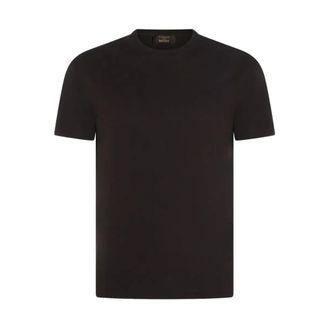 Zanone T-Shirts, male, Brown, Size: 2XL Crewneck T-Shirt