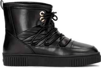 Kazar Slip-on sneakers met rechte zool - Dames - Winterlaarzen - Zwart - 36 EU - Leer - Schoenen