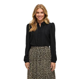 Vila Womens Vizania L/S Shirt-Noos, Black Beauty, M