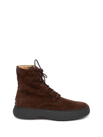 Tod's Lace-up leather ankle boots