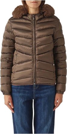 Colmar Jassen, Dames, Bruin, M, Leer, Deluxe Donzen Jas