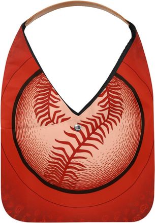 Generic Baseball Ball Background Reusable Lightweight Grocery Bags - Foldable Into Compact Pouch, Washable & Sturdy, Multipurpose for Shopping and Travel