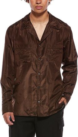 Valentino Camicia Maniche Lunghe Button Front Silk Shirt