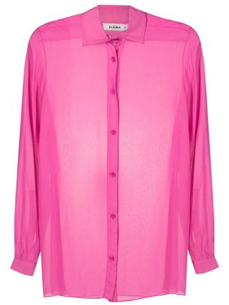 Amir Slama Camicia semi trasparente - Rosa