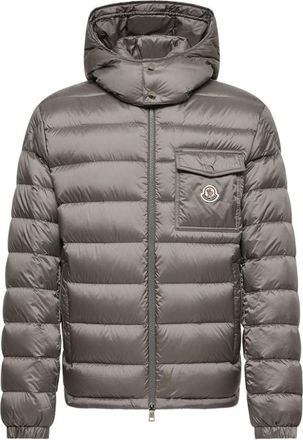 Moncler Grey Quilted Hood Jacket