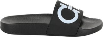 Ferragamo Groovy Dual Gancini Slides