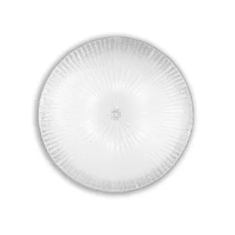 Netlighting Shell 6 Light Indoor Flush Wall Ceiling Light Chrome with Clear Glass E27 in Grey