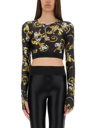 Versace Jeans Couture Outline Baroque Short Top