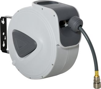 OEM Carrete De Manguera De Aire Comprimido Autom&aacute;tico De 15 M Conector De 1/4 Bsp Con Soporte Para Pared Giratorio 180&deg; Di&aacute;metro Interno 3/8 (9,5x15 Mm) G