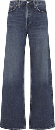 A Gold E Cotton Arc Jeans - Dames - Loose Fit Jeans - Blauw - W27 - Katoen - Jeans