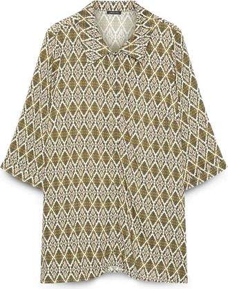 Fiorella Rubino Shirts - Dames - Overhemden - Groen - XL - Overhemden