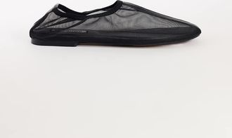 Topshop Blake ballerine in rete nere-Nero