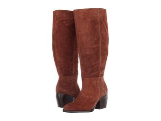 Naturalizer Fae Wide Calf Womens Shoes Saddle Tan Oil Suede : 9.5 W (C), Leather