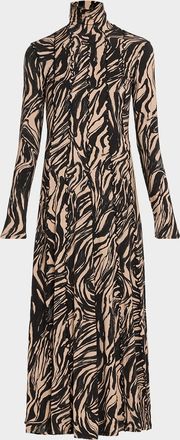 Proenza Schouler Mabel Jersey Turtleneck Dress