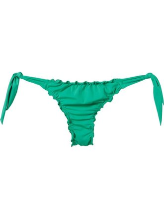 Amir Slama ruched bikini bottons - Verde