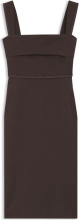 BOSS Slim-fit jersey dress with layered detail