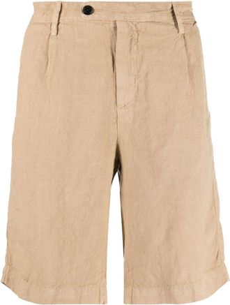 Massimo Alba mid-rise cotton shorts - men - Linen/Flax/Cotton - 46 - Neutrals