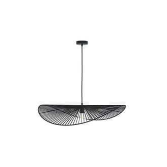 Rendez-Vous D&eacute;co L&aacute;mpara de techo negra de papel de cuerda 75 cm