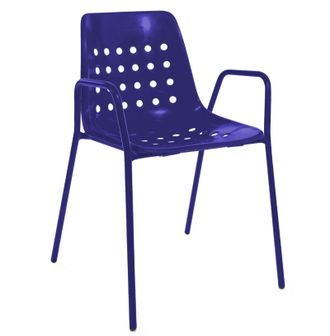 Schubiger M&ouml;bel Gartenstuhl Bermuda mit Armlehne Rundrohr