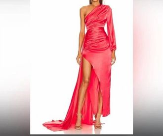 Michael Costello Heather Gown In Pink