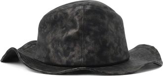 Yohji Yamamoto Ten Gallon sheep-leather hat - Black