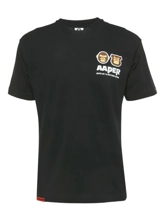 Aape By A Bathing Ape logo-detail T-shirt - Black