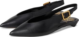 Vince Camuto Valther Mule Womens Black Kitten Heel Slingback ZOGG3708