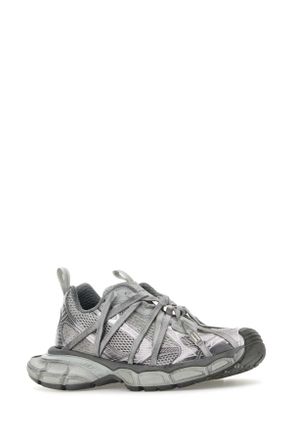 Balenciaga Mens Grey Mesh And Rubber 3xl Extreme Sneakers Mix