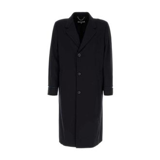 Maison Margiela Single-Breasted Coats, male, Blue, Size: M Single-Breasted Trench Coat