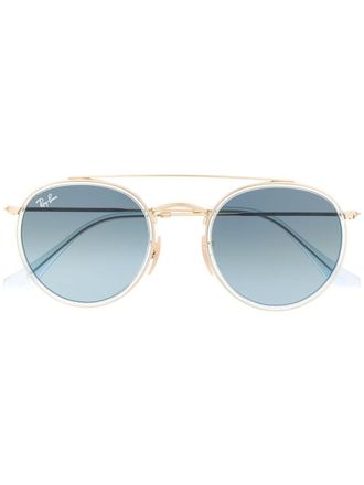 Ray-Ban Occhiali da sole tondi con doppio ponte - Effetto metallizzato
