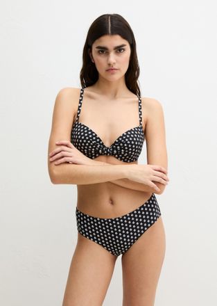Marc O'Polo Bikini-Hose MARC OPOLO Palm Geo Print, Damen, Gr. XL (46), N-Gr, schwarz geo print, Obermaterial: 84% Polyamid, 16% Elasthan, Badehosen Bikini-Hose