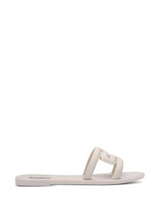 Melissa Womens Slip-On Style Slide Sandal In Beige
