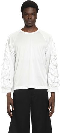 Comme Des Gar&ccedil;ons Ruffled Long Sleeve T-Shirt