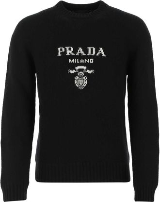 Prada Black Wool Blend Sweater