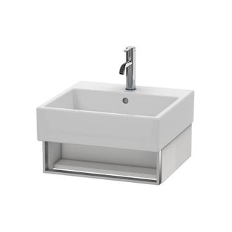 Duravit Mueble De Pared Duravit Vero Air 48,4 X 43,1 Cm, 1 Compartimento Abierto, Para Vero Air 235050, Color (frente/cuerpo): Roble Oscuro Cepillado Chapa De