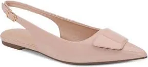 Berness Patent Slingback Strap in Beige at Nordstrom Rack, Size 7.5