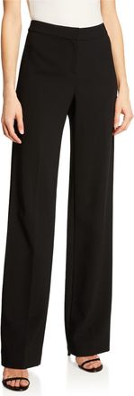 St. John Crepe Marocain Straight Leg Diana Pants