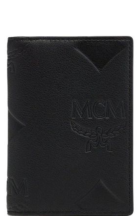 MCM Aren Bifold Card Wallet in Maxi Monogram Leather in Black at Nordstrom