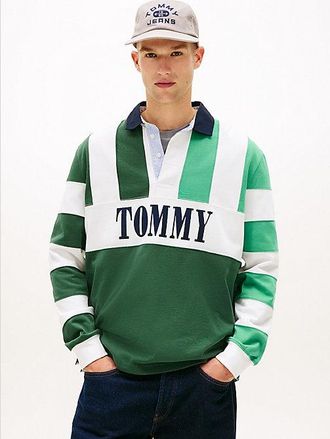 Tommy Hilfiger Relaxed Fit Colour-Blocked Rugby Shirt