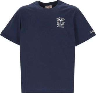 MC2 Saint Barth Tops, Heren, Blauw, L, Katoen, Portofino T-shirt