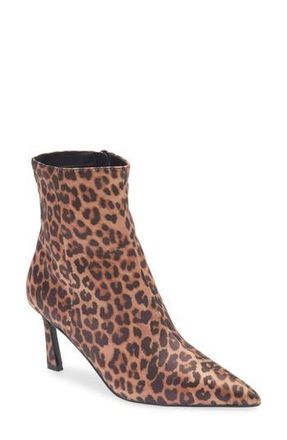 Steve Madden Leena Pointed Toe Bootie in Leopard at Nordstrom Rack, Size 8.5
