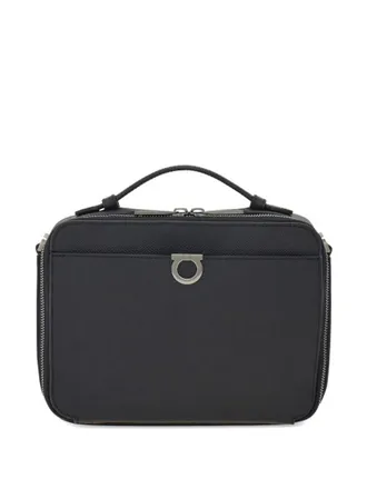 Ferragamo Black Gancini Small Crossbody Bag