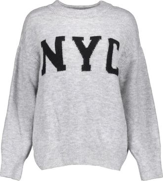 Geisha Dames, Truien, Grijs, Maat: S Acryl